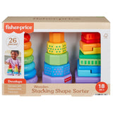 Fisher-Price: Juguete de Madera para Apilar y Clasificar Figuras