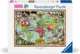 Rompecabezas Ravensburger de 1000 Piezas: Paseo en Bicicleta por el Mundo