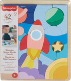 Fisher-Price Rompecabezas del Espacio de Madera, Juguete para Bebé
