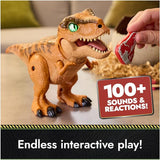 Primal Hatch Jurassic World, Juguete de Huevo y Dinosaurio Interactivo.