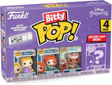Funko Bitty Pop! Disney Princess - Rapunzel, Merida, Moana Y una Minifigura Misteriosa Sorpresa