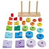 Fisher-Price: Juguete de Madera para Apilar y Clasificar Figuras