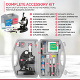 AMSCOPE 48pc Principiante 120x-1200x  (Black/Negro)
